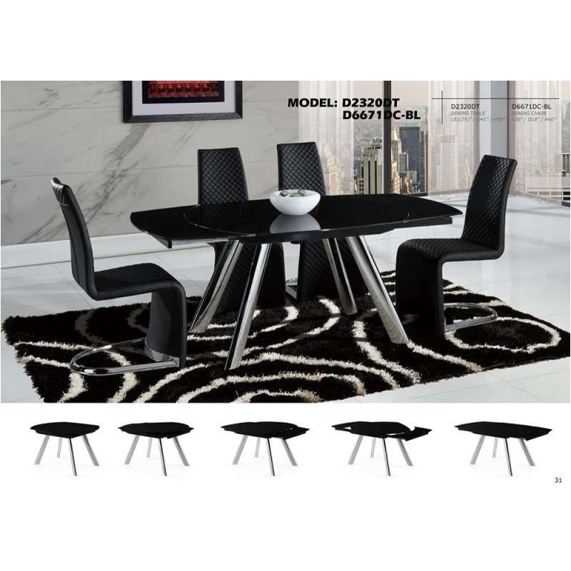 D2320dt Global Furniture 2320 Dining Room Furniture Dinette Table