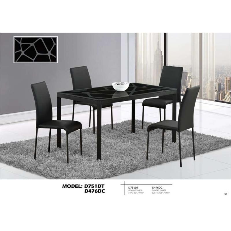 D751dt Global Furniture 751 Dining Room Furniture Dinette Table