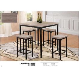 D188bt Global Furniture 188 Accent Furniture Counter Height Table