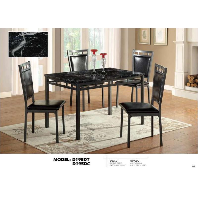 D195dt Global Furniture 195 Dining Room Furniture Dinette Table