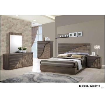 North-zg-ch Global Furniture North - Zebra Wood - Gold Line Bedroom Furniture Chest