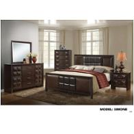 Simone-cb-ch Global Furniture Simone - Coco Brown Bedroom Furniture Chest