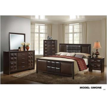 Simone-cb-m Global Furniture Simone - Coco Brown Bedroom Furniture Mirror