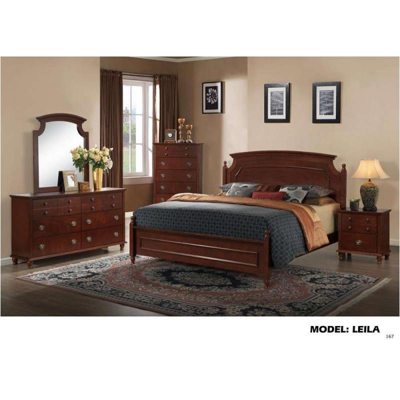 Leila-bc-ch Global Furniture Leila - Brown Cherry Bedroom Furniture Chest