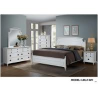 Leila-wh-ch Global Furniture Leila - White Bedroom Furniture Chest