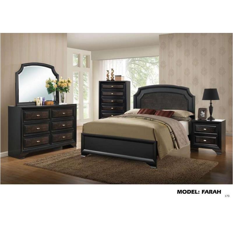 Farrah-ob-d Global Furniture Farrah - Olivia Black Bedroom Furniture Dresser