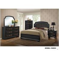 Farrah-ob-qb Global Furniture Farrah - Olivia Black Bedroom Furniture Bed