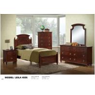 Leila-ch-fb Global Furniture Leila - Brown Cherry Bedroom Furniture Bed
