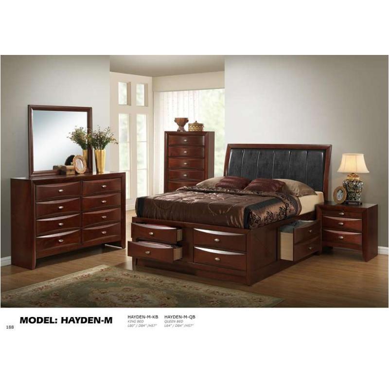 Hayden-m-ch Global Furniture Hayden - Merlot Bedroom Furniture Chest