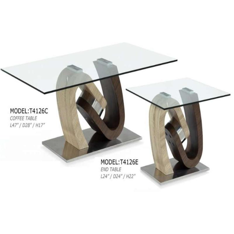 T4126e Global Furniture 4126 Living Room Furniture End Table