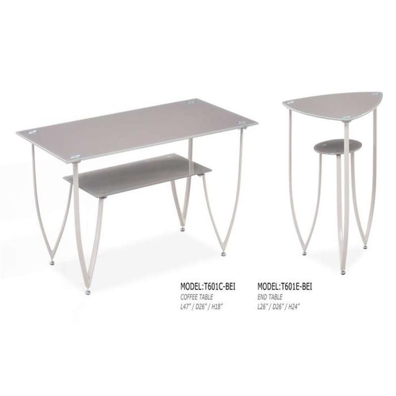 T601ct-beige Global Furniture 601 - Beige Living Room Furniture Cocktail Table