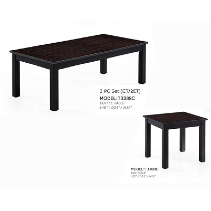 T3388c/e Global Furniture 3388 Living Room Furniture Cocktail Table