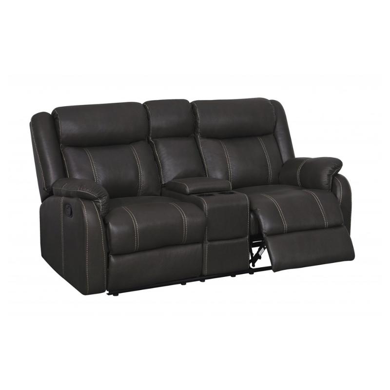 U7303c-cl - Printed Fabric - Gin Rummy Charcoal Global Furniture U7303c - Printed Fabric - Gin Rummy Charcoal Living Room Furniture Loveseat
