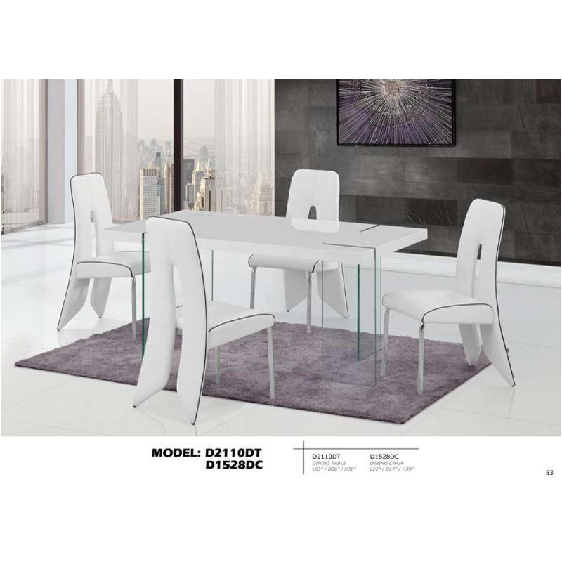 D2110dt Global Furniture 2110 Dining Room Furniture Dinette Table