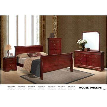 Phillipe-ch-ns Global Furniture Phillipe - Cherry Bedroom Furniture Nightstand