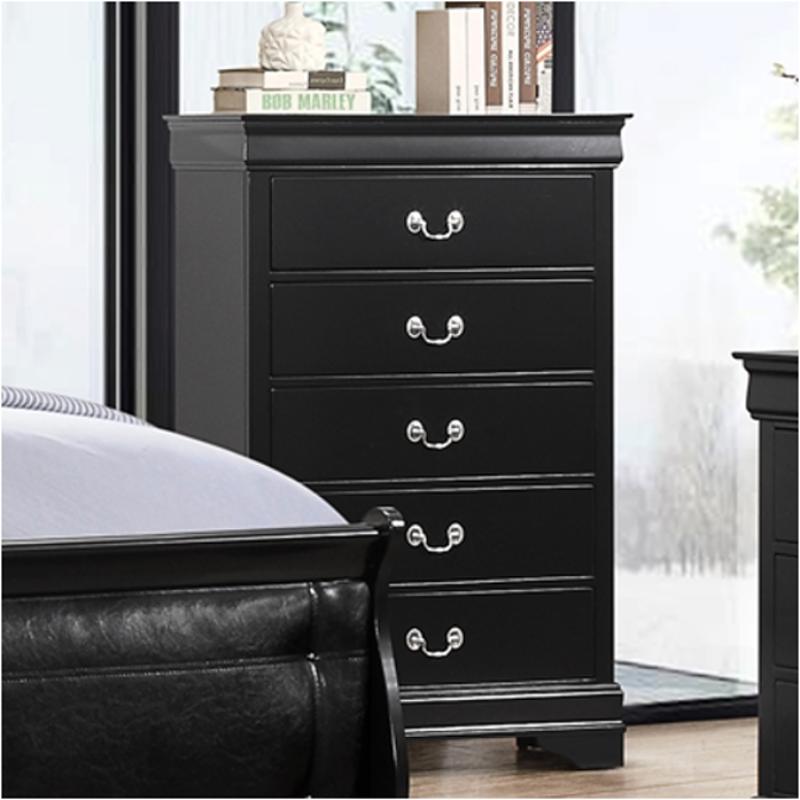Marley-bl-ch Global Furniture Marley - Black Bedroom Furniture Chest