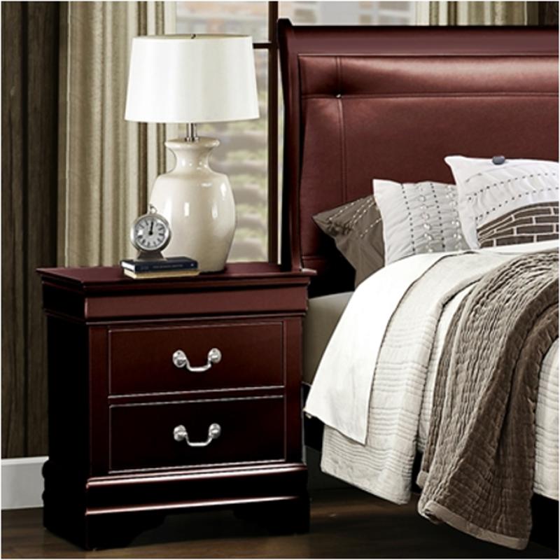 Marley - Me-ns Global Furniture Marley - Merlot Bedroom Furniture Nightstand