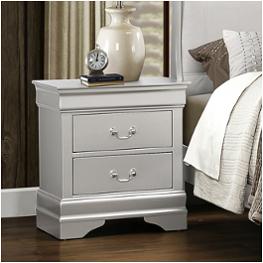 Marley-slr-ns Global Furniture Marley - Silver Bedroom Furniture Nightstand