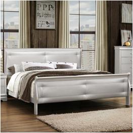 Marley-slr-kb Global Furniture Marley - Silver Bedroom Furniture Bed