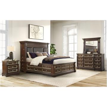 Marseille-ch-kbt Global Furniture Marseille - Cherry Bedroom Furniture Bed