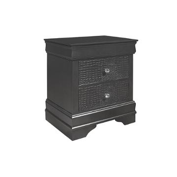 Hayden Bl Ns Global Furniture Hayden Black Night Stand Black