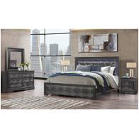 Pompei-mg-fb Global Furniture Pompei - Metallic Grey Bedroom Furniture Bed