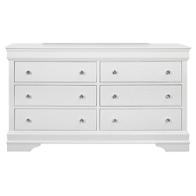 Pompei-mw-d Global Furniture Pompei - Metallic White Bedroom Furniture Dresser