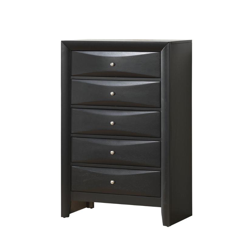 Salerno-bl-ch Global Furniture Salerno - Black Bedroom Furniture Chest