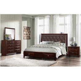 Salerno-me-qb Global Furniture Salerno - Merlot Bedroom Furniture Bed