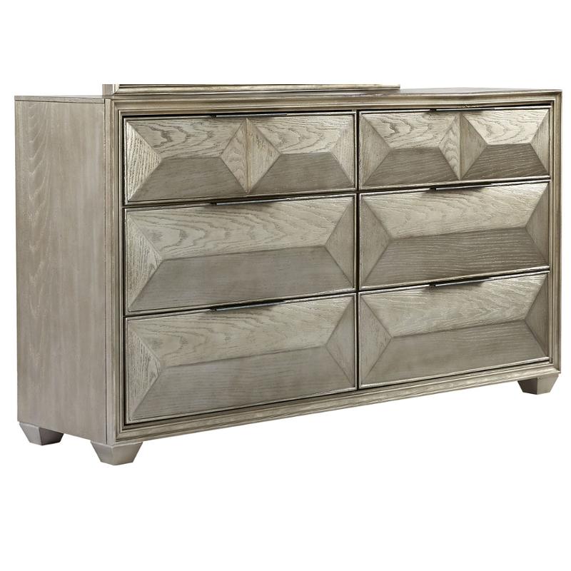 Soho-d Global Furniture Soho - Silver Bedroom Furniture Dresser