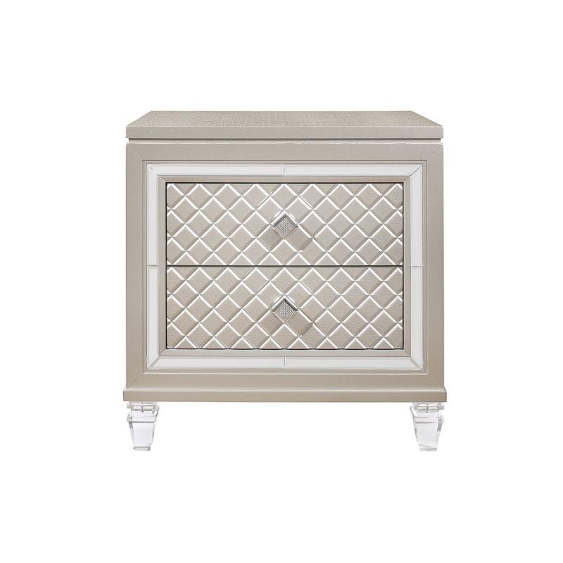 Paris-ns Global Furniture Paris - Champagne Bedroom Furniture Nightstand