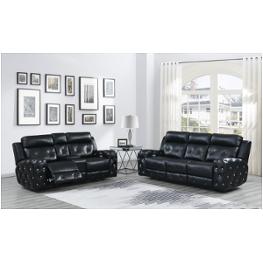 U8311-bl-rs Global Furniture U8311 - Blanche Black Living Room Furniture Recliner
