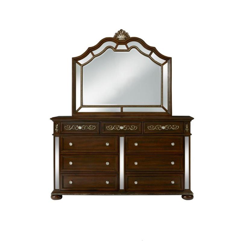 Diana-br-m Global Furniture Diana - Brown Bedroom Furniture Mirror