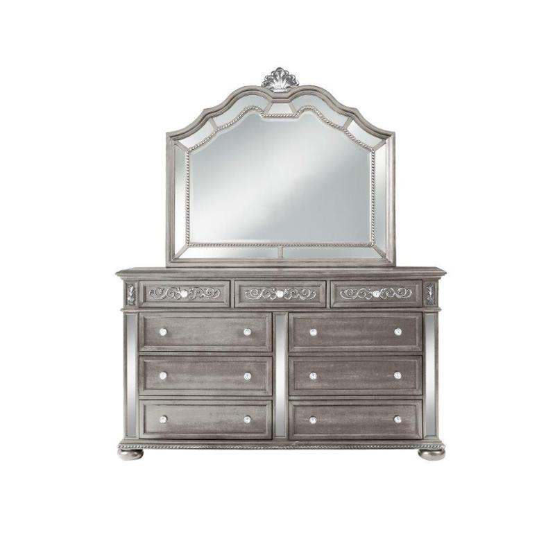 Diana-sl-m Global Furniture Diana - Silver Bedroom Furniture Mirror