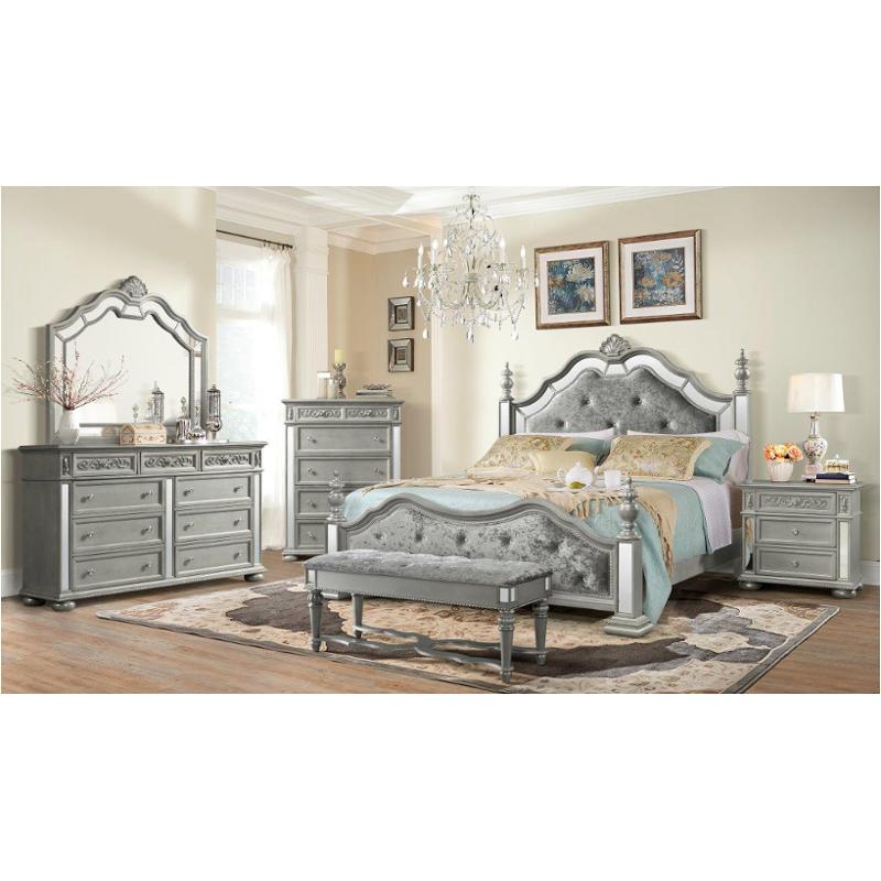 Diana-sl-fb Global Furniture Diana - Silver Bedroom Furniture Bed