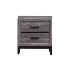 Kate-fg-ns Global Furniture Kate - Foil Grey Bedroom Furniture Nightstand