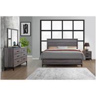 Kate-fg-fb Global Furniture Kate - Foil Grey Bedroom Furniture Bed