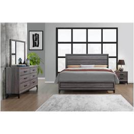 Kate-fg-qb Global Furniture Kate - Foil Grey Bedroom Furniture Bed