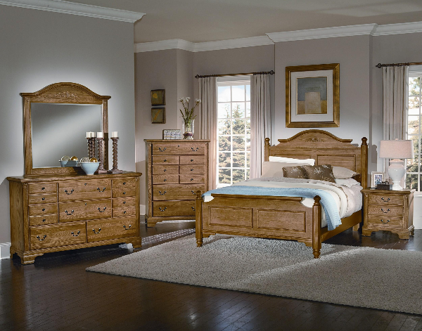 Spencer - Oak Bedroom Set Vaughan Bassett Furniture