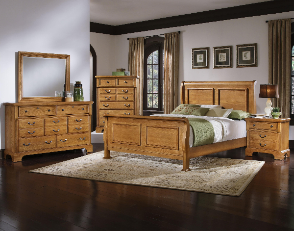 Lancaster - Oak Bedroom Set Vaughan Bassett Furniture