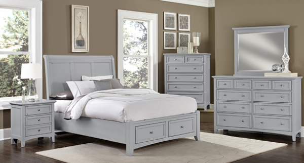 Bonanza - Grey Bedroom Set Vaughan Bassett Furniture