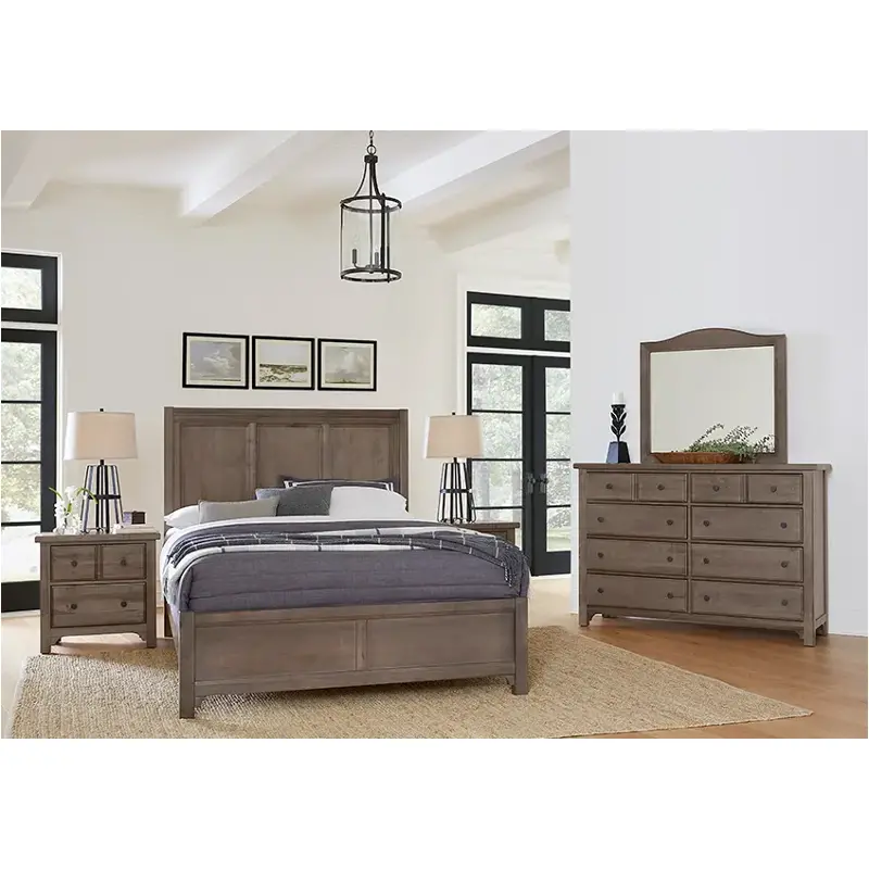 Cool Farmhouse - Grey Bedroom Set Vaughan Bassett Furniture