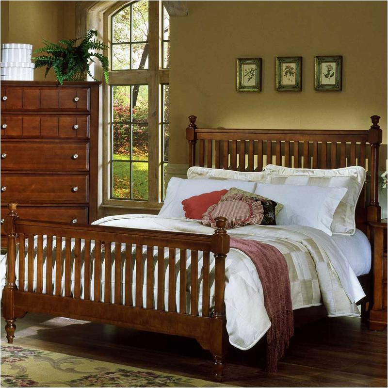 Bb19-556 Vaughan Bassett Furniture Cottage - Cherry Bedroom Furniture Bed