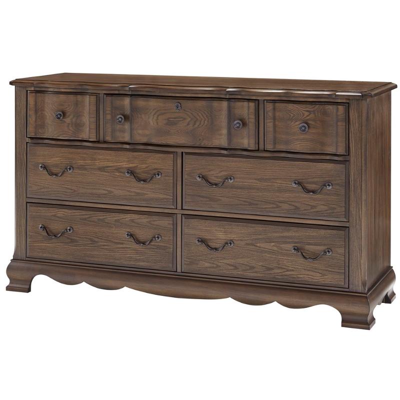 520-002 Vaughan Bassett Furniture Villa Sophia - Espresso Brown Bedroom Furniture Dresser