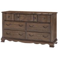 520-002 Vaughan Bassett Furniture Villa Sophia - Espresso Brown Bedroom Furniture Dresser