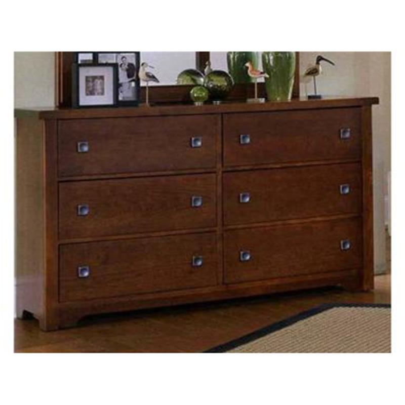 Bb25-002 Vaughan Bassett Furniture Lifestyle - Dark Cherry Bedroom Furniture Dresser