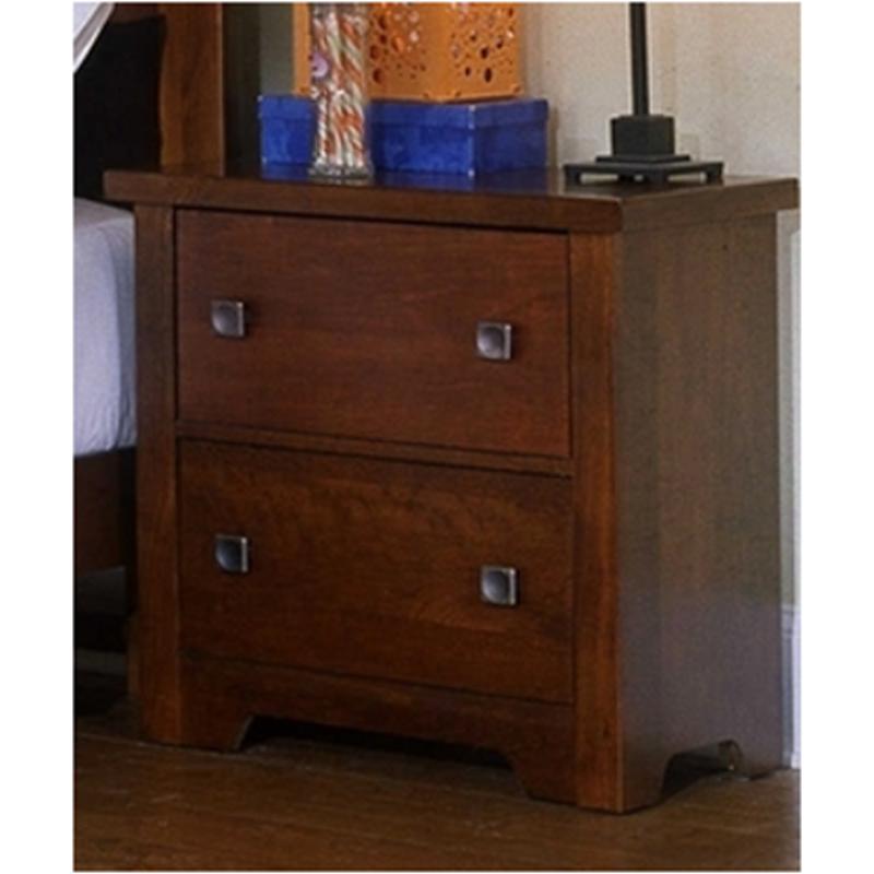 Bb25-226 Vaughan Bassett Furniture Lifestyle - Dark Cherry Bedroom Furniture Nightstand