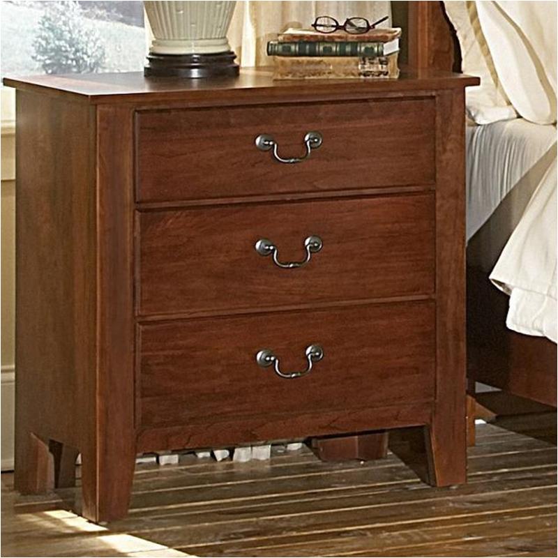 300-227 Vaughan Bassett Furniture Appalachian Hardwood - Dark Cherry Bedroom Furniture Nightstand