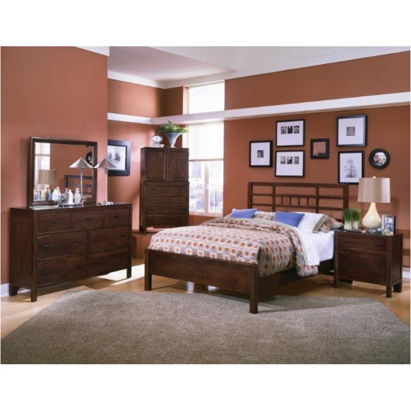 430-669 Vaughan Bassett Furniture Retro Bedroom Furniture Bed