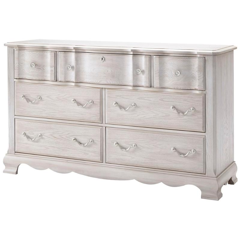524-002 Vaughan Bassett Furniture Villa Sophia - Whole Cream Bedroom Furniture Dresser